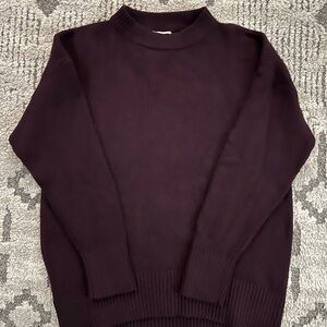 Old Navy Women’s Dark Purple Crewneck Sweater